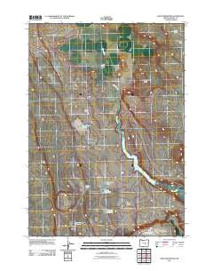 Moon Reservoir Oregon Historical topographic map, 1:24000 scale, 7.5 X 7.5 Minute, Year 2011