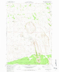 Moonlight Butte Oregon Historical topographic map, 1:24000 scale, 7.5 X 7.5 Minute, Year 1981