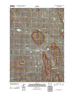 Moonlight Butte Oregon Historical topographic map, 1:24000 scale, 7.5 X 7.5 Minute, Year 2011