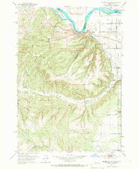 Moores Hollow Oregon Historical topographic map, 1:24000 scale, 7.5 X 7.5 Minute, Year 1951