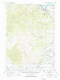 Moores Hollow Oregon Historical topographic map, 1:62500 scale, 15 X 15 Minute, Year 1951