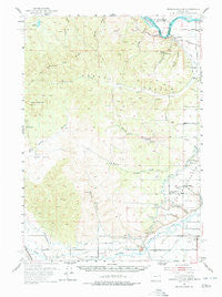 Moores Hollow Oregon Historical topographic map, 1:62500 scale, 15 X 15 Minute, Year 1951