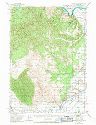 Moores Hollow Oregon Historical topographic map, 1:62500 scale, 15 X 15 Minute, Year 1951