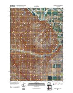 Moores Hollow Oregon Historical topographic map, 1:24000 scale, 7.5 X 7.5 Minute, Year 2011