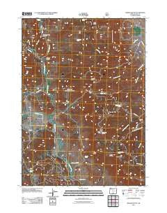 Morgan Butte Oregon Historical topographic map, 1:24000 scale, 7.5 X 7.5 Minute, Year 2011