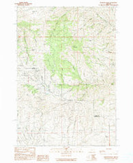 Mormon Basin Oregon Historical topographic map, 1:24000 scale, 7.5 X 7.5 Minute, Year 1990