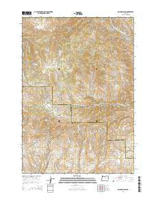 Mormon Basin Oregon Current topographic map, 1:24000 scale, 7.5 X 7.5 Minute, Year 2014