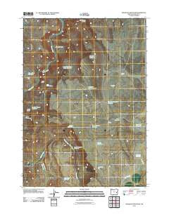 Mosquito Mountain Oregon Historical topographic map, 1:24000 scale, 7.5 X 7.5 Minute, Year 2011