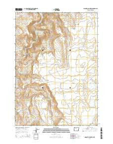 Mosquito Mountain Oregon Current topographic map, 1:24000 scale, 7.5 X 7.5 Minute, Year 2014