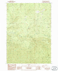 Mount Butler Oregon Historical topographic map, 1:24000 scale, 7.5 X 7.5 Minute, Year 1986