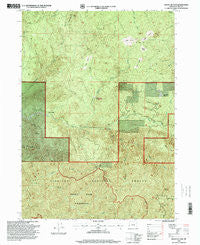 Mount Butler Oregon Historical topographic map, 1:24000 scale, 7.5 X 7.5 Minute, Year 1996