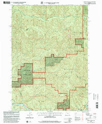 Mount Hagan Oregon Historical topographic map, 1:24000 scale, 7.5 X 7.5 Minute, Year 1997
