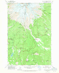 Mount Hood South Oregon Historical topographic map, 1:24000 scale, 7.5 X 7.5 Minute, Year 1962