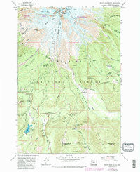 Mount Hood South Oregon Historical topographic map, 1:24000 scale, 7.5 X 7.5 Minute, Year 1962
