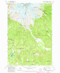Mount Hood South Oregon Historical topographic map, 1:24000 scale, 7.5 X 7.5 Minute, Year 1962
