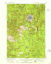 Mount Hood Oregon Historical topographic map, 1:125000 scale, 30 X 30 Minute, Year 1924