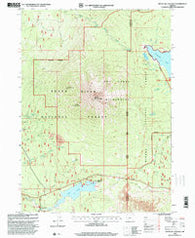 Mount Mc Loughlin Oregon Historical topographic map, 1:24000 scale, 7.5 X 7.5 Minute, Year 1998