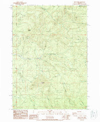 Mount Nebo Oregon Historical topographic map, 1:24000 scale, 7.5 X 7.5 Minute, Year 1988