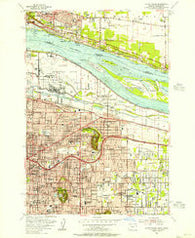 Mount Tabor Oregon Historical topographic map, 1:24000 scale, 7.5 X 7.5 Minute, Year 1954