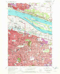 Mount Tabor Oregon Historical topographic map, 1:24000 scale, 7.5 X 7.5 Minute, Year 1961