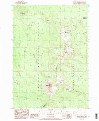 Mount Thielsen Oregon Historical topographic map, 1:24000 scale, 7.5 X 7.5 Minute, Year 1985