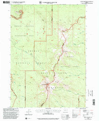 Mount Thielsen Oregon Historical topographic map, 1:24000 scale, 7.5 X 7.5 Minute, Year 1998