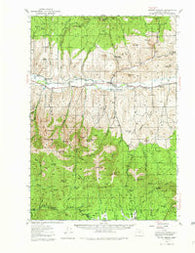 Mount Vernon Oregon Historical topographic map, 1:62500 scale, 15 X 15 Minute, Year 1940