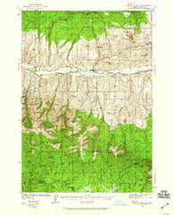 Mount Vernon Oregon Historical topographic map, 1:62500 scale, 15 X 15 Minute, Year 1940