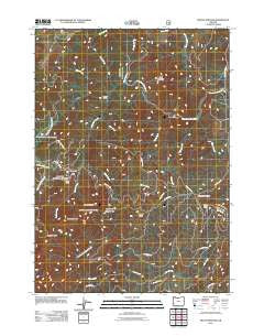 Mount Bolivar Oregon Historical topographic map, 1:24000 scale, 7.5 X 7.5 Minute, Year 2011