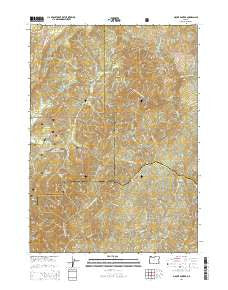 Mount Bolivar Oregon Current topographic map, 1:24000 scale, 7.5 X 7.5 Minute, Year 2014