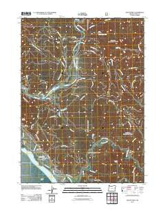 Mount Emily Oregon Historical topographic map, 1:24000 scale, 7.5 X 7.5 Minute, Year 2011
