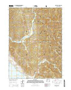 Mount Emily Oregon Current topographic map, 1:24000 scale, 7.5 X 7.5 Minute, Year 2014