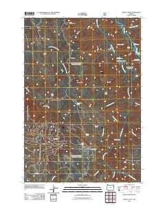 Mount Fanny Oregon Historical topographic map, 1:24000 scale, 7.5 X 7.5 Minute, Year 2011