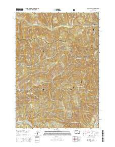 Mount Hagan Oregon Current topographic map, 1:24000 scale, 7.5 X 7.5 Minute, Year 2014