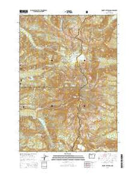 Mount Jefferson Oregon Current topographic map, 1:24000 scale, 7.5 X 7.5 Minute, Year 2014