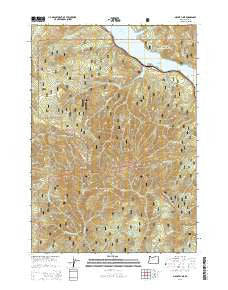 Mount June Oregon Current topographic map, 1:24000 scale, 7.5 X 7.5 Minute, Year 2014