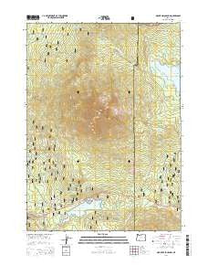 Mount McLoughlin Oregon Current topographic map, 1:24000 scale, 7.5 X 7.5 Minute, Year 2014