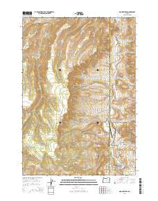 Mount Misery Oregon Current topographic map, 1:24000 scale, 7.5 X 7.5 Minute, Year 2014