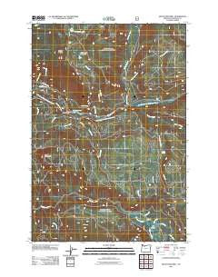 Mount Mitchell Oregon Historical topographic map, 1:24000 scale, 7.5 X 7.5 Minute, Year 2011