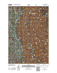 Mount Moriah Oregon Historical topographic map, 1:24000 scale, 7.5 X 7.5 Minute, Year 2011