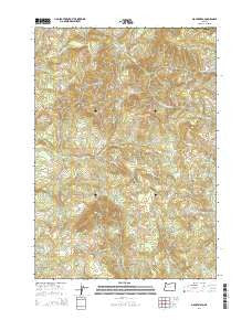 Mount Nebo Oregon Current topographic map, 1:24000 scale, 7.5 X 7.5 Minute, Year 2014