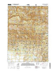 Mount Pisgah Oregon Current topographic map, 1:24000 scale, 7.5 X 7.5 Minute, Year 2014