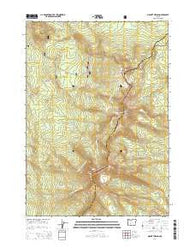 Mount Thielsen Oregon Current topographic map, 1:24000 scale, 7.5 X 7.5 Minute, Year 2014