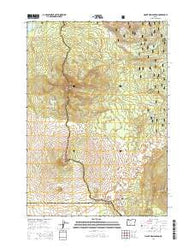 Mount Washington Oregon Current topographic map, 1:24000 scale, 7.5 X 7.5 Minute, Year 2014
