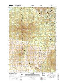Mount Washington Oregon Current topographic map, 1:24000 scale, 7.5 X 7.5 Minute, Year 2014