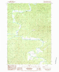 Mowrey Landing Oregon Historical topographic map, 1:24000 scale, 7.5 X 7.5 Minute, Year 1984