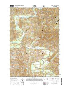 Mowrey Landing Oregon Current topographic map, 1:24000 scale, 7.5 X 7.5 Minute, Year 2014