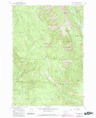 Mt. Fanny Oregon Historical topographic map, 1:24000 scale, 7.5 X 7.5 Minute, Year 1965