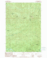 Mt. Hagan Oregon Historical topographic map, 1:24000 scale, 7.5 X 7.5 Minute, Year 1989