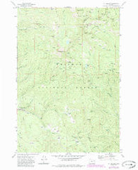 Mt. Ireland Oregon Historical topographic map, 1:24000 scale, 7.5 X 7.5 Minute, Year 1972